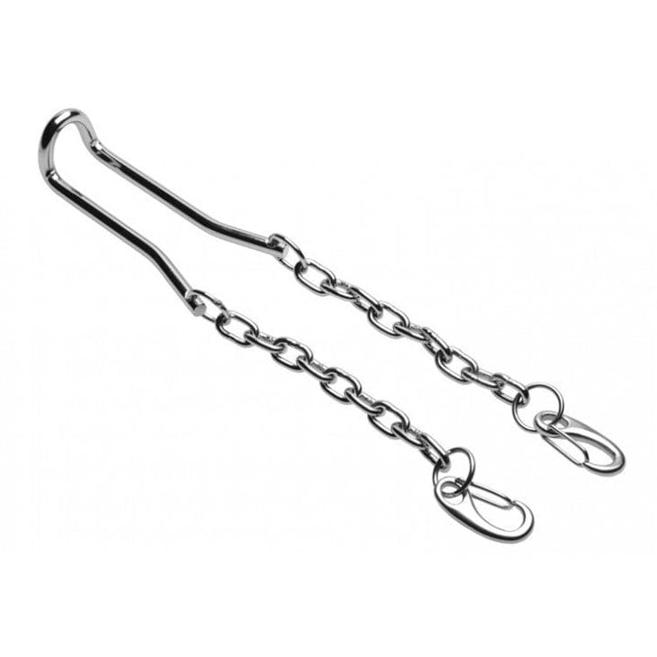 0236M Ball Stretcher Hook with Weights Extreme Male Testicle Stretching & CBT Device Cock & Ball Strap , Sub-Shop.com Bondage and Fetish Superstore