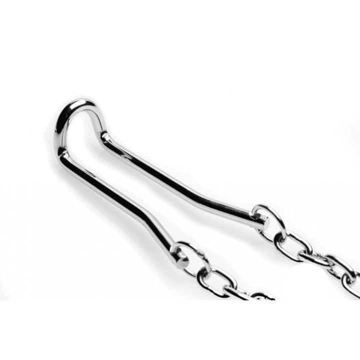 0236M Ball Stretcher Hook with Weights Extreme Male Testicle Stretching & CBT Device Cock & Ball Strap , Sub-Shop.com Bondage and Fetish Superstore