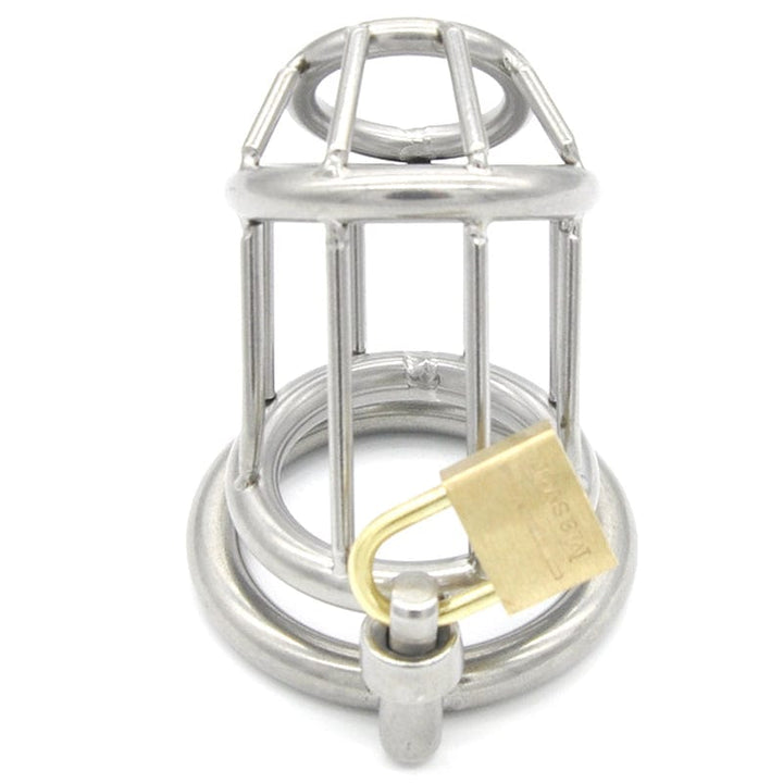 0261M Steel Prison Bar Locking Male Chastity Cage Chastity , Sub-Shop.com Bondage and Fetish Superstore