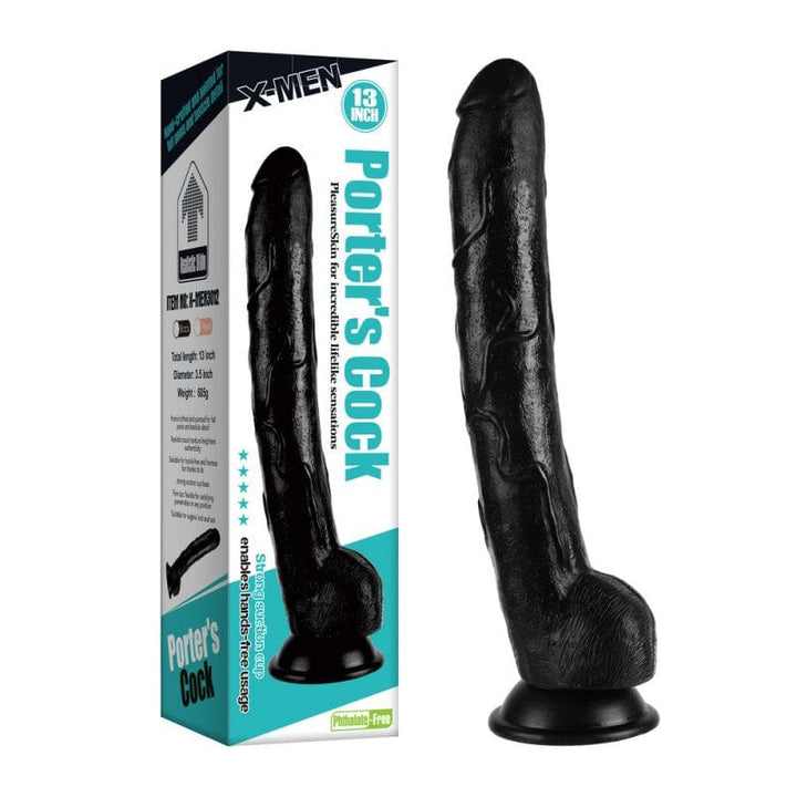 0270M 13” Huge Veined Dildo with Balls and Suction Cup Base Dildo , Sub-Shop.com Bondage and Fetish Superstore