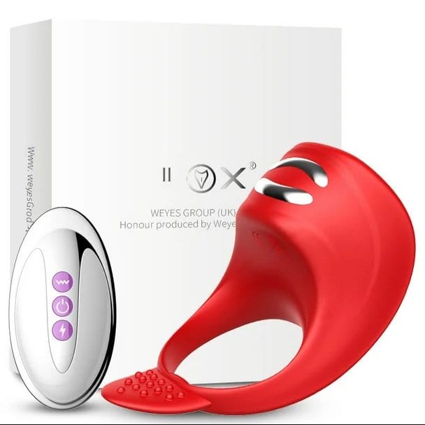 0323M Electric Shock + Vibrating Cock Ring with Remote Control Cock Ring , Sub-Shop.com Bondage and Fetish Superstore