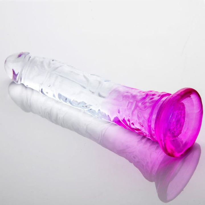 0348M Crystal Amethyst Dual-Tone Jelly Dildo Dildo , Sub-Shop.com Bondage and Fetish Superstore