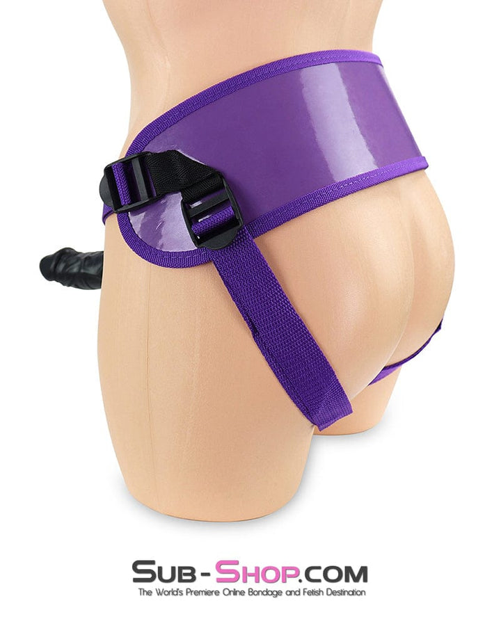 0364DL      Purple Pegger Strap-On Pegging Harness with 5" Realistic Dildo Strap-On Harness   , Sub-Shop.com Bondage and Fetish Superstore