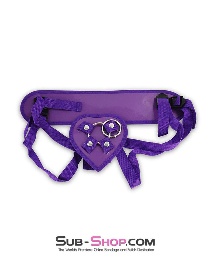 0364DL      Purple Pegger Strap-On Pegging Harness with 5" Realistic Dildo Strap-On Harness   , Sub-Shop.com Bondage and Fetish Superstore