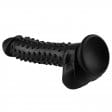 0367M 8.3” Bumpy Nubs Black Silicone Dildo with Balls and Suction Cup Base Dildo , Sub-Shop.com Bondage and Fetish Superstore