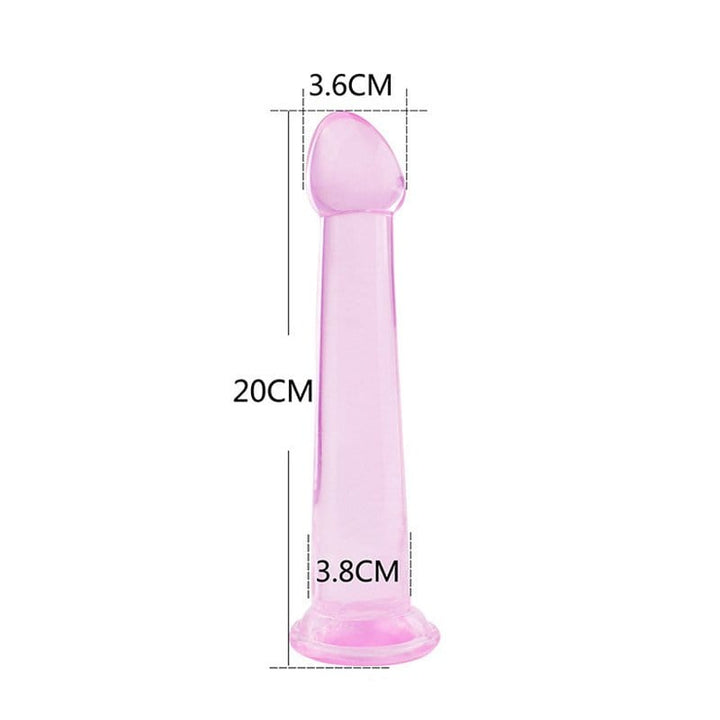 0439M Crystal Suction Cup Base Anal Dildo Dildo , Sub-Shop.com Bondage and Fetish Superstore