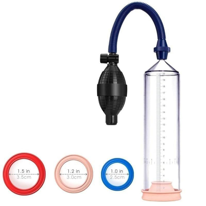 0517M Penis Pump Length and Girth Enhancer with 3 Sleeves Penis Pump , Sub-Shop.com Bondage and Fetish Superstore