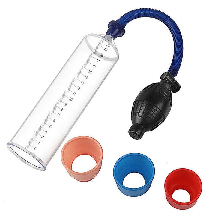 0517M Penis Pump Length and Girth Enhancer with 3 Sleeves Penis Pump , Sub-Shop.com Bondage and Fetish Superstore