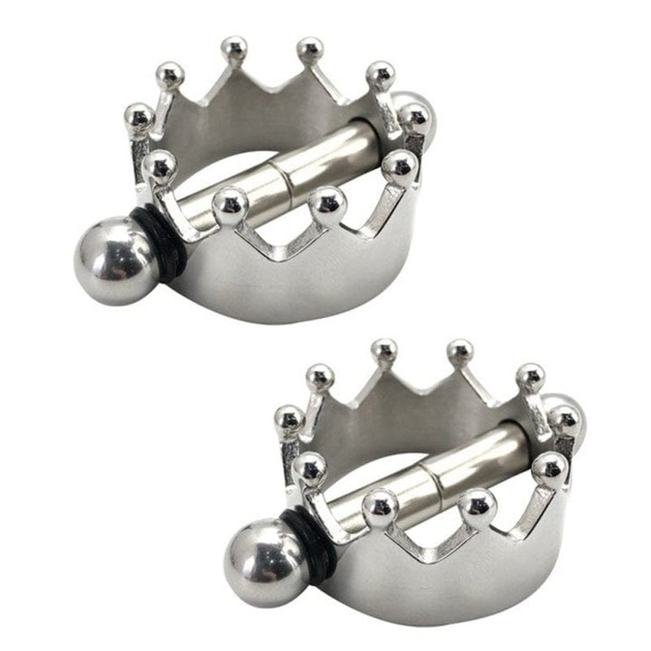 0575M Crown Magnetic Sheild Nipple Clamps Nipple Clamp , Sub-Shop.com Bondage and Fetish Superstore