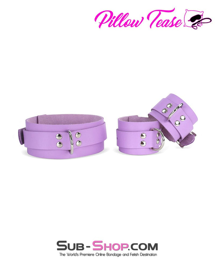 0585A-SIS      Purple Passion Pretty Sissy Leather Bondage Collar Sissy   , Sub-Shop.com Bondage and Fetish Superstore