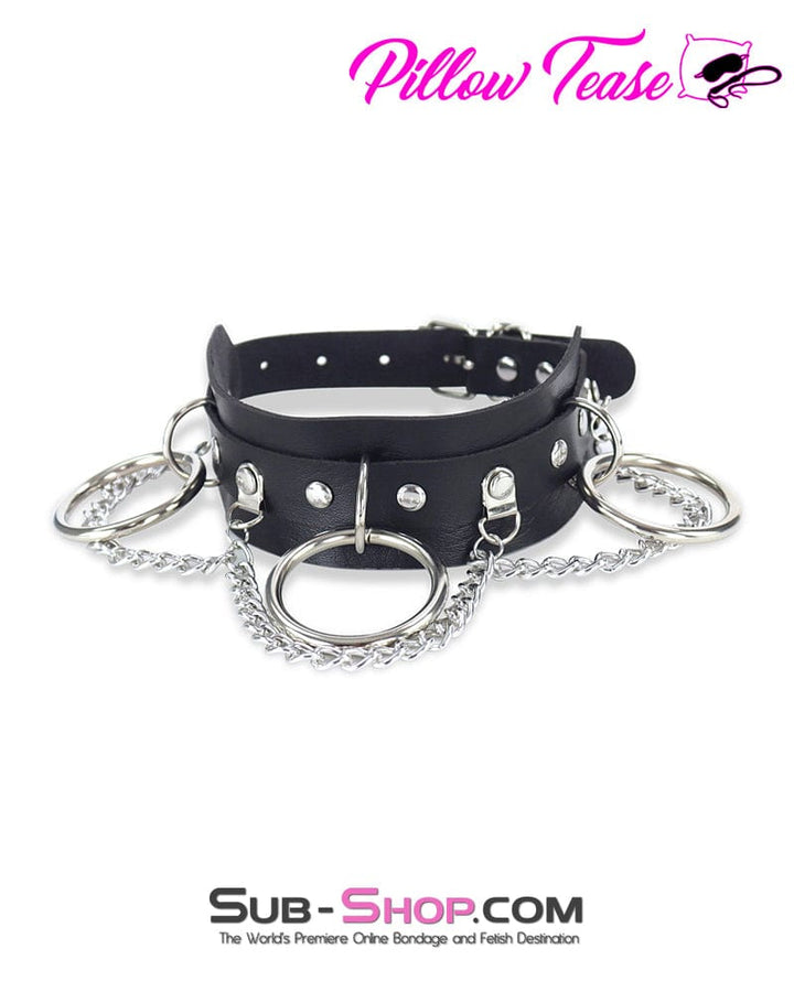 0838DL      Slave Dancer Chained Bondage Collar Collar   , Sub-Shop.com Bondage and Fetish Superstore