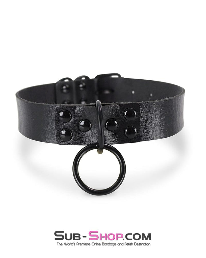 0863DL      Dark Restraint Gothic Bondage Choker Collar   , Sub-Shop.com Bondage and Fetish Superstore