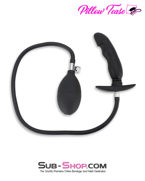 2285M      Inflatable Rubber Dildo Butt Plug with Removable Air Valve Butt Plug   , Sub-Shop.com Bondage and Fetish Superstore