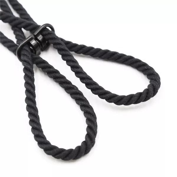 2344DL      Black Rope Hogtie Cuffs Cuffs   , Sub-Shop.com Bondage and Fetish Superstore