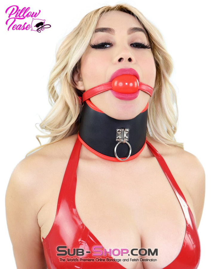 6886DL      Large Red Rubber Ballgag on Red Strap - MEGA Deal MEGA Deal   , Sub-Shop.com Bondage and Fetish Superstore