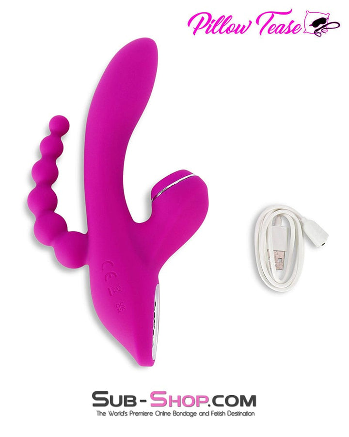 2474M      3 in 1 Suction Clit G-Spot Vibrator with Anal Exciter Vibrators   , Sub-Shop.com Bondage and Fetish Superstore