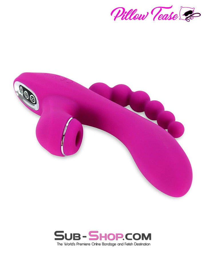 2474M      3 in 1 Suction Clit G-Spot Vibrator with Anal Exciter Vibrators   , Sub-Shop.com Bondage and Fetish Superstore