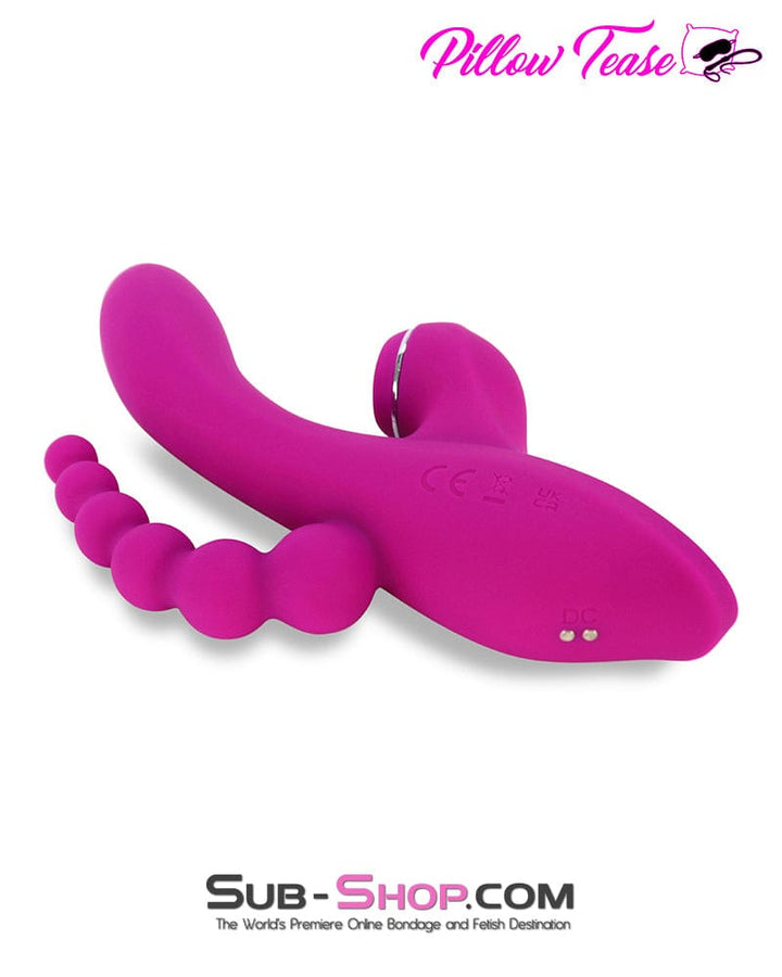 2474M      3 in 1 Suction Clit G-Spot Vibrator with Anal Exciter Vibrators   , Sub-Shop.com Bondage and Fetish Superstore