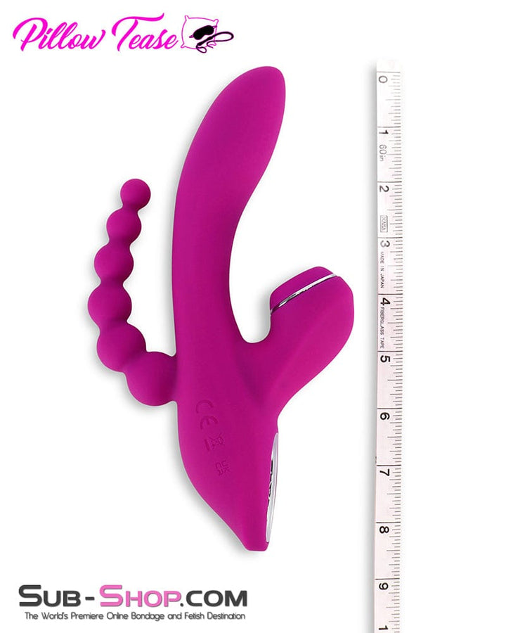 2474M      3 in 1 Suction Clit G-Spot Vibrator with Anal Exciter Vibrators   , Sub-Shop.com Bondage and Fetish Superstore