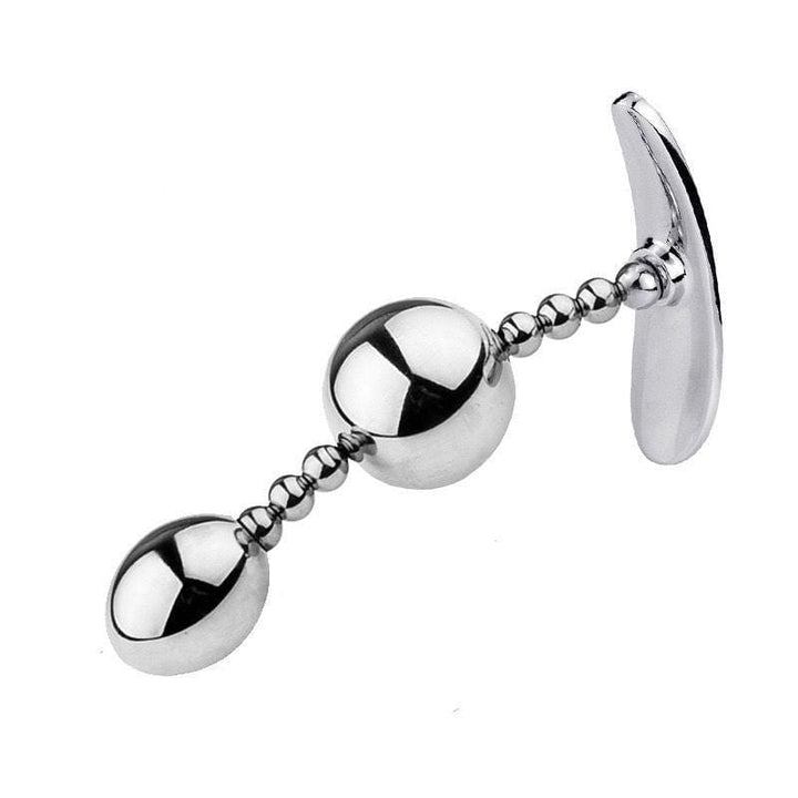 2485M Flexible Double Ball Steel Butt Plug Anal Toys , Sub-Shop.com Bondage and Fetish Superstore