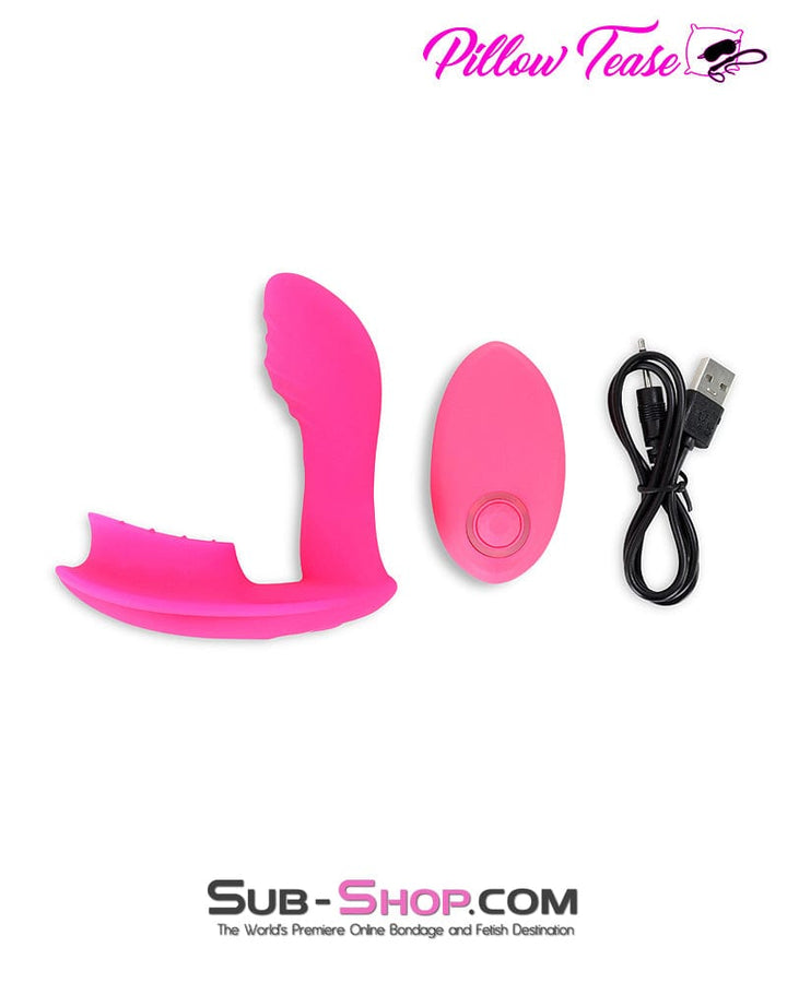 2495M      Silicone 10 Function Remote Control Waterproof G-Spot Vibrator with Licker Vibrators   , Sub-Shop.com Bondage and Fetish Superstore