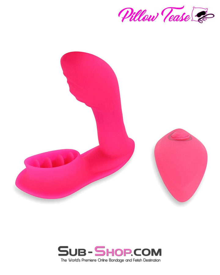 2495M      Silicone 10 Function Remote Control Waterproof G-Spot Vibrator with Licker Vibrators   , Sub-Shop.com Bondage and Fetish Superstore