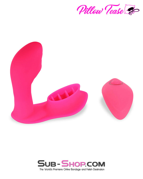 2495M      Silicone 10 Function Remote Control Waterproof G-Spot Vibrator with Licker Vibrators   , Sub-Shop.com Bondage and Fetish Superstore