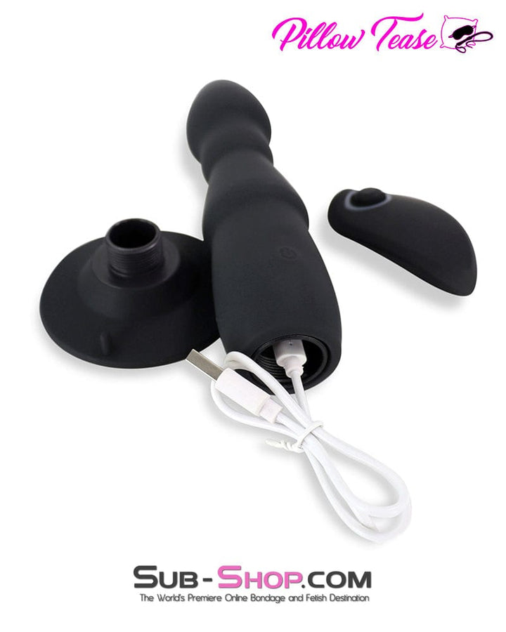 3505M      Remote Control Rechargeable Vibrating Silicone Dildo with Suction Cup Dildo   , Sub-Shop.com Bondage and Fetish Superstore