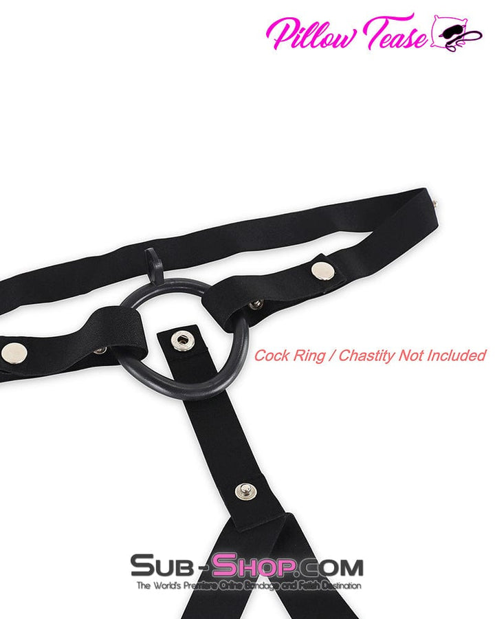 3774DL Black Nylon Chastity Holder Harness Chastity , Sub-Shop.com Bondage and Fetish Superstore