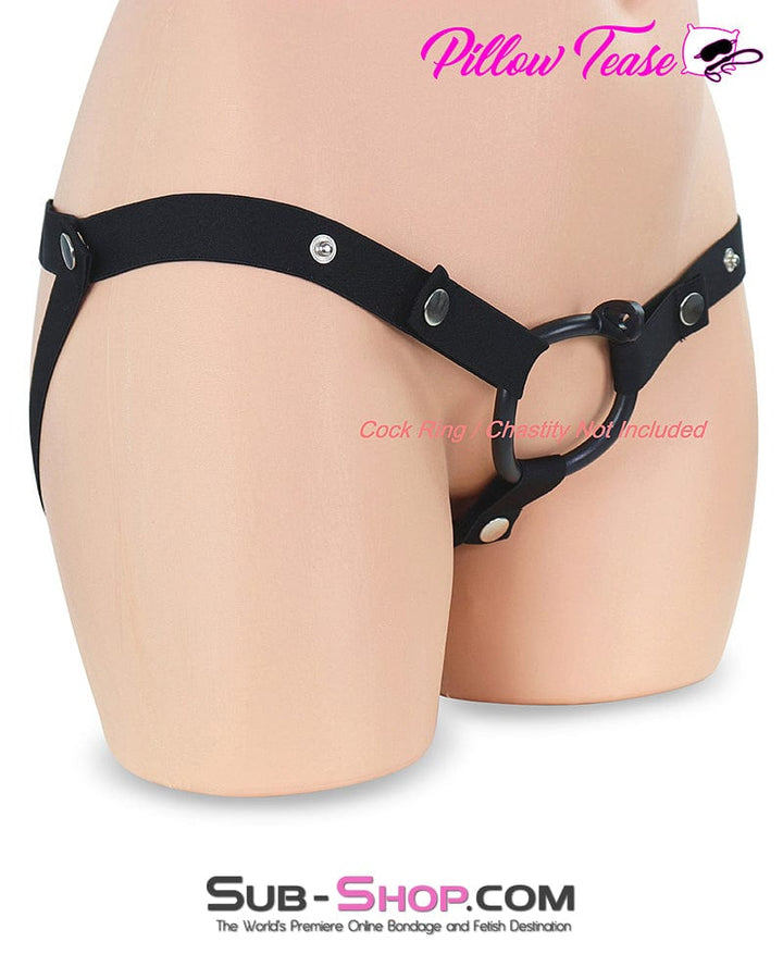 3774DL Black Nylon Chastity Holder Harness Chastity , Sub-Shop.com Bondage and Fetish Superstore