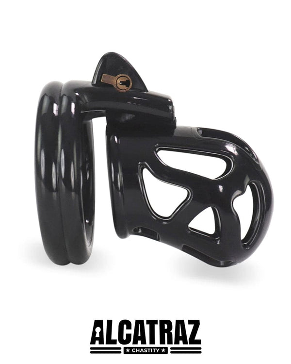 4737DL Black Cock Cuff Locking Male Chastity Cage Chastity , Sub-Shop.com Bondage and Fetish Superstore