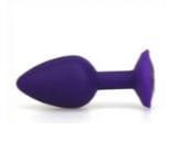 0528AE Purple Silicone Mini Anal Plug with Amethyst Crystal Base MEGA Deal , Sub-Shop.com Bondage and Fetish Superstore