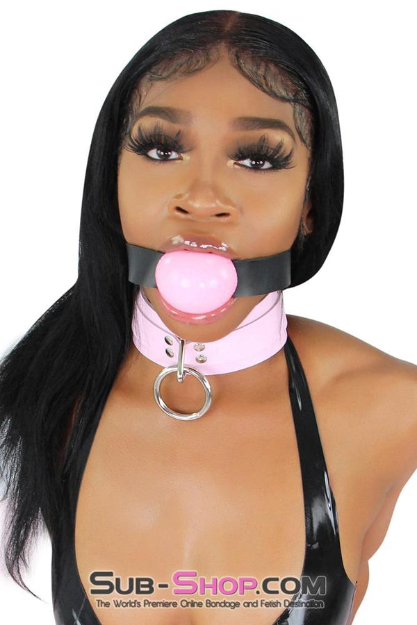 0597A      2" Large Ball Gag, Candy Pink Ball Gag Gags   , Sub-Shop.com Bondage and Fetish Superstore