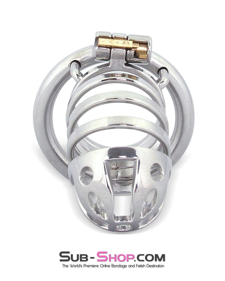 6764M      The Slammer Stainless Steel Locking Chastity Cock Cage Chastity   , Sub-Shop.com Bondage and Fetish Superstore