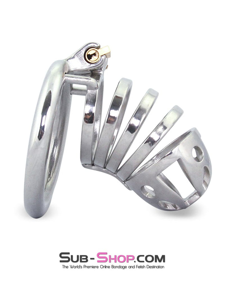 6764M      The Slammer Stainless Steel Locking Chastity Cock Cage Chastity   , Sub-Shop.com Bondage and Fetish Superstore