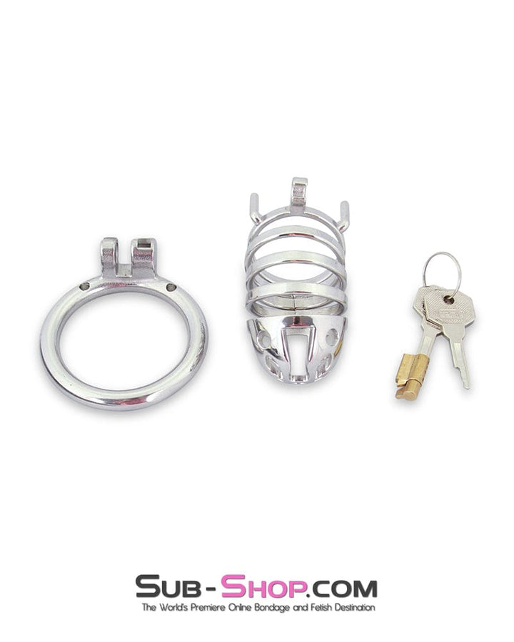 6764M      The Slammer Stainless Steel Locking Chastity Cock Cage Chastity   , Sub-Shop.com Bondage and Fetish Superstore