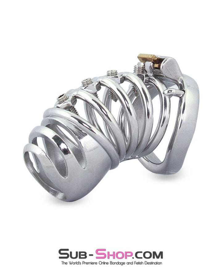 6791M      Totally Screwed Chastity Cock Punishment Cage with Adjustable Spikes Chastity   , Sub-Shop.com Bondage and Fetish Superstore