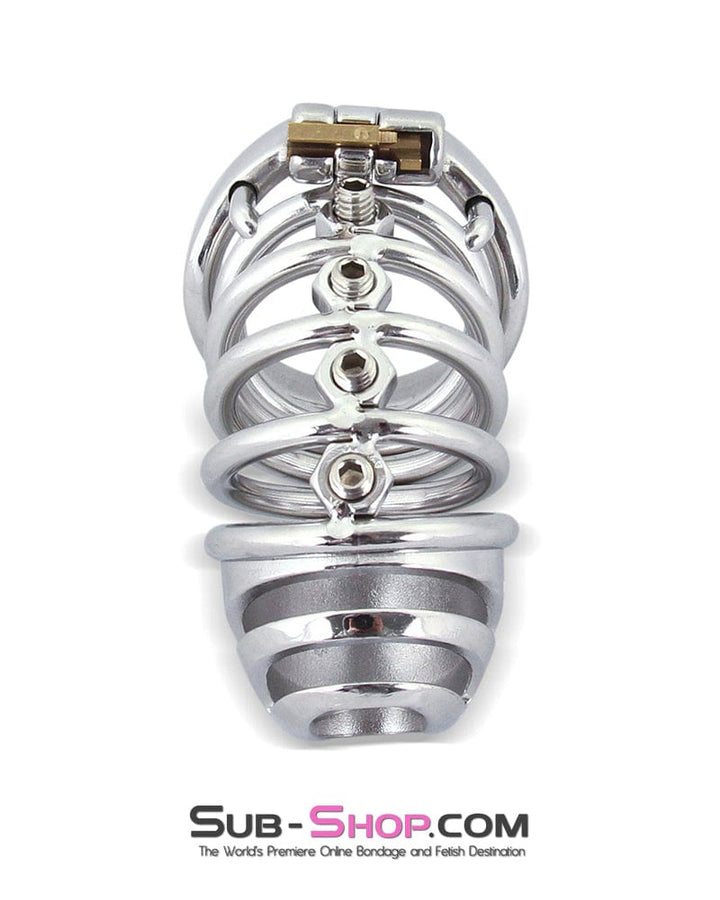 6791M      Totally Screwed Chastity Cock Punishment Cage with Adjustable Spikes Chastity   , Sub-Shop.com Bondage and Fetish Superstore