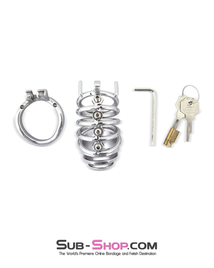 6791M      Totally Screwed Chastity Cock Punishment Cage with Adjustable Spikes Chastity   , Sub-Shop.com Bondage and Fetish Superstore