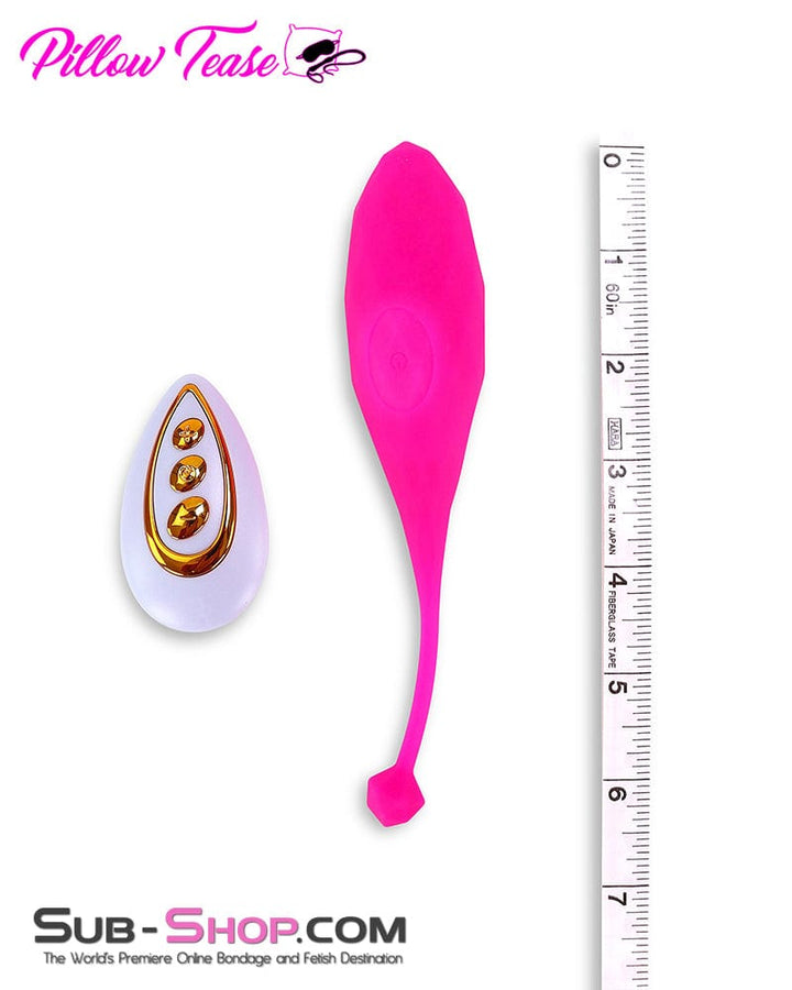 6864M      Remote Control Soft Pink Silicone 10 Function Rechargeable Vibrating Sex Egg Vibrators   , Sub-Shop.com Bondage and Fetish Superstore