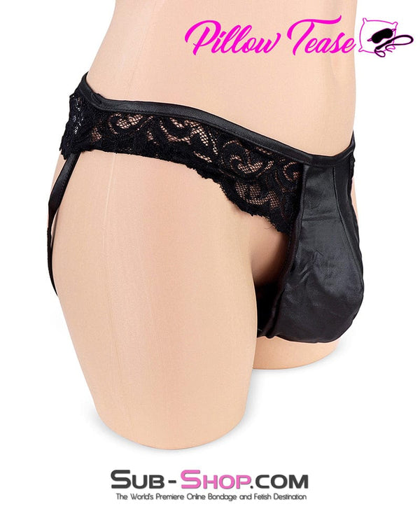 6877DL      Sissy Bimbo Black Lace Forced Feminization Fantasy Mistress Sessions Pouch Man Panties Lingerie   , Sub-Shop.com Bondage and Fetish Superstore