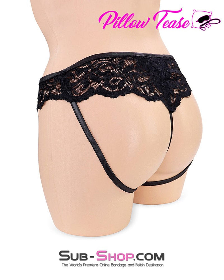 6877DL      Sissy Bimbo Black Lace Forced Feminization Fantasy Mistress Sessions Pouch Man Panties Lingerie   , Sub-Shop.com Bondage and Fetish Superstore