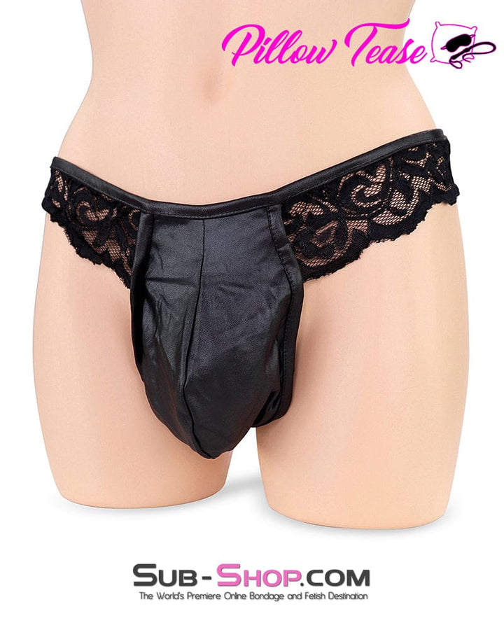 6877DL      Sissy Bimbo Black Lace Forced Feminization Fantasy Mistress Sessions Pouch Man Panties Lingerie   , Sub-Shop.com Bondage and Fetish Superstore