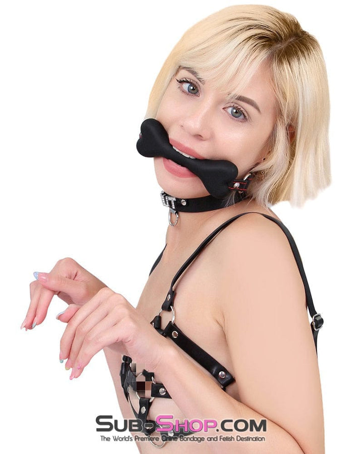 7114DL      Puppy Play Bone Gag - MEGA Deal Black Friday Blowout   , Sub-Shop.com Bondage and Fetish Superstore