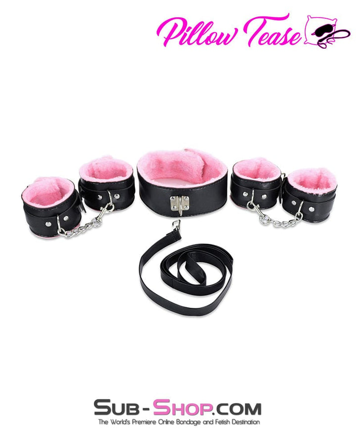 7122DL      8 Pc Pink Plush Bondage Fantasy Kit Bondage Set   , Sub-Shop.com Bondage and Fetish Superstore