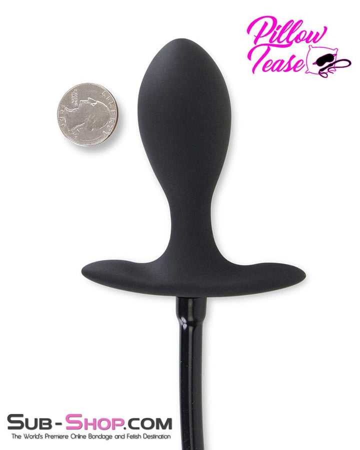 7188M      Inflatable Anal Plug with Metal Vibro Ball Inside Butt Plug   , Sub-Shop.com Bondage and Fetish Superstore