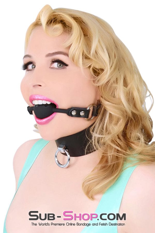 7200A      Black Tie-Up Affair Deluxe Bondage Collar Collar   , Sub-Shop.com Bondage and Fetish Superstore