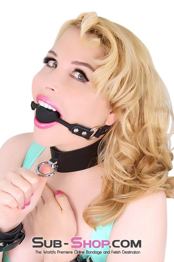 7200A      Black Tie-Up Affair Deluxe Bondage Collar Collar   , Sub-Shop.com Bondage and Fetish Superstore