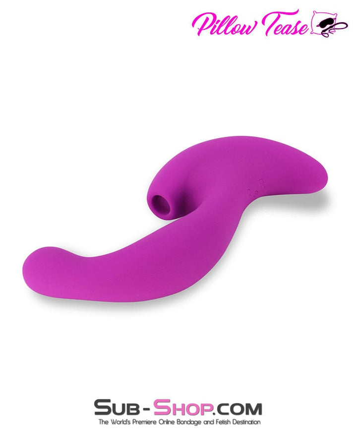 7225M      10 Function Waterproof Silicone Clit Suction G-spot Vibrator Vibrators   , Sub-Shop.com Bondage and Fetish Superstore