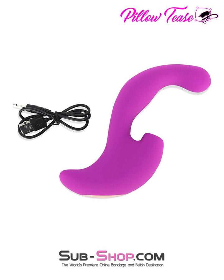 7225M      10 Function Waterproof Silicone Clit Suction G-spot Vibrator Vibrators   , Sub-Shop.com Bondage and Fetish Superstore